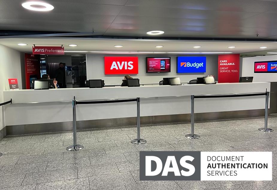 Sicherheits-Schulung von DAS bei Autovermietung AVIS am Flughafen Zürich